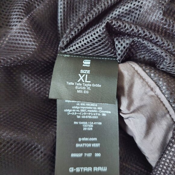G-STAR RAW Shattor Vest Black Heather, XL - Picture 8 of 10